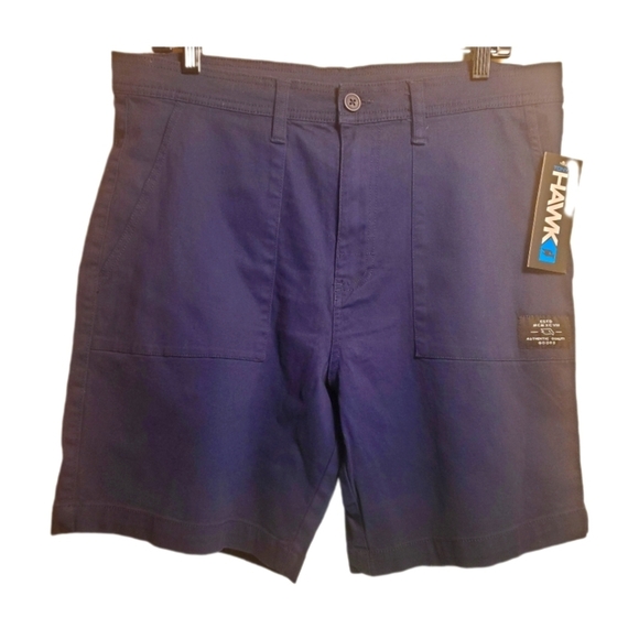 TONY HAWK Skater Shorts Navy Twill with Spandex Size 34 NWT - Picture 1 of 9